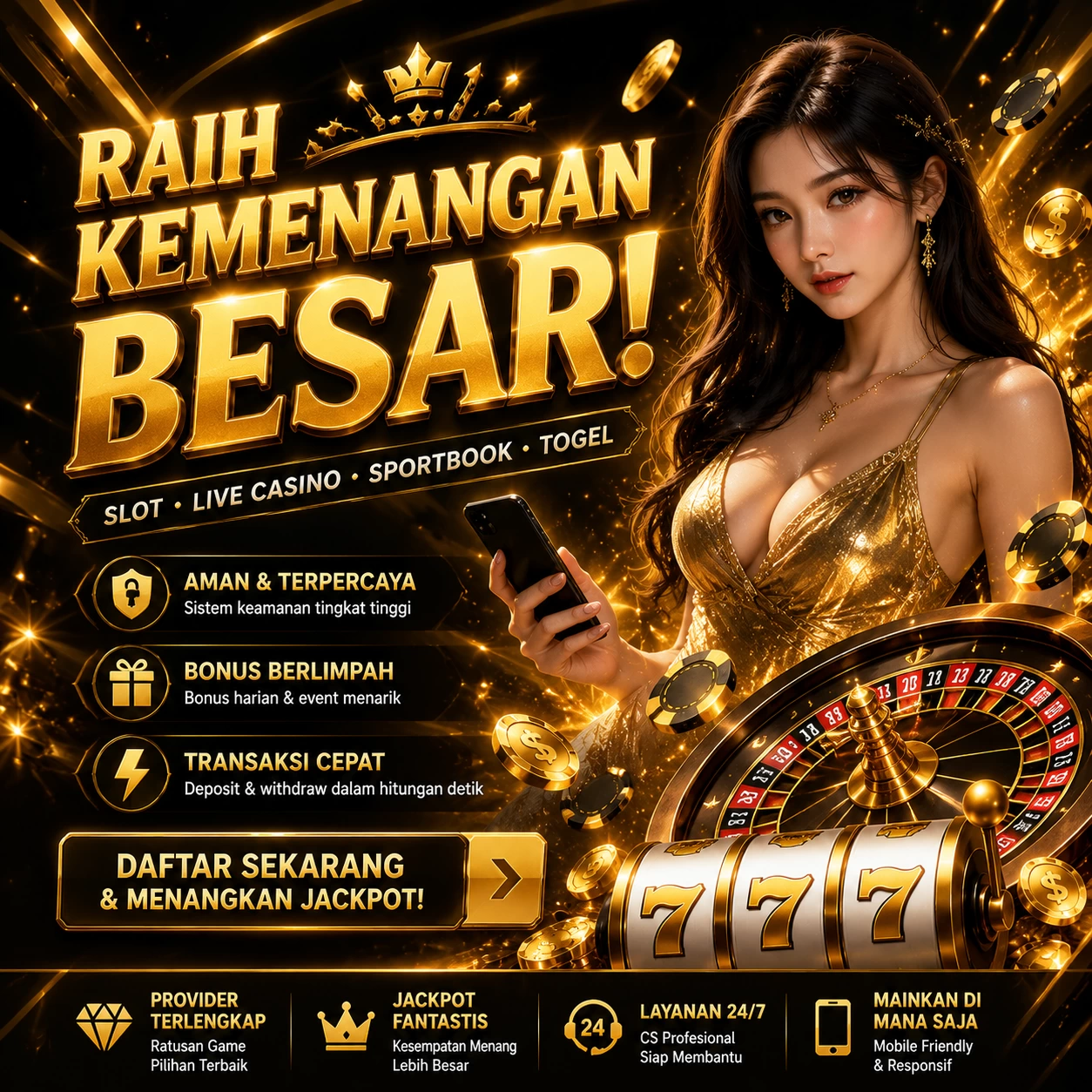 Main luckyrpq.com Menang Jackpot Besar
