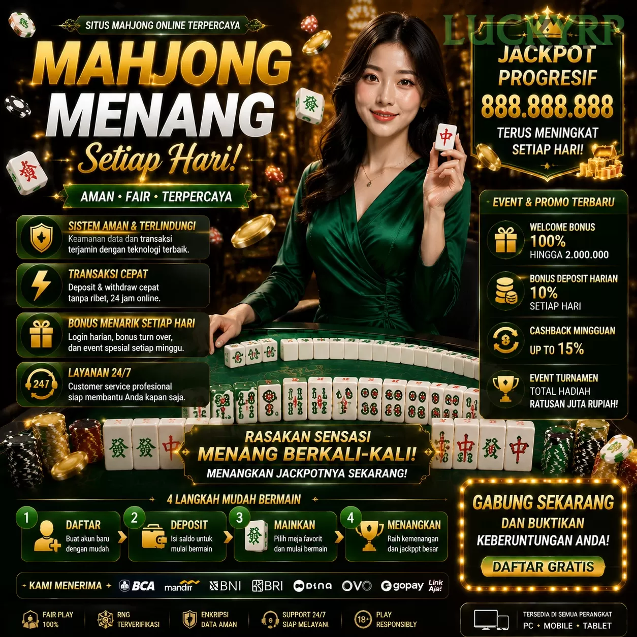 Main luckyrpq Menang Jackpot Besar